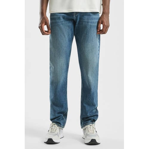 QS straight leg regular fit jeans donkerblauw afbeelding