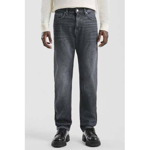 QS straight leg regular fit jeans antraciet afbeelding