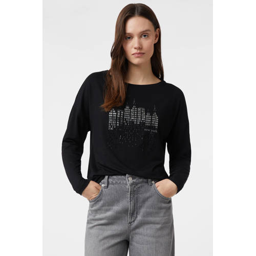 comma longsleeve zwart afbeelding