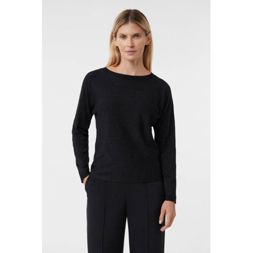 comma glitter top zwart met glitter afbeelding