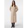 comma wollen midi jurk beige