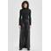 QS imitatieleren Wide leg regular waist broek zwart
