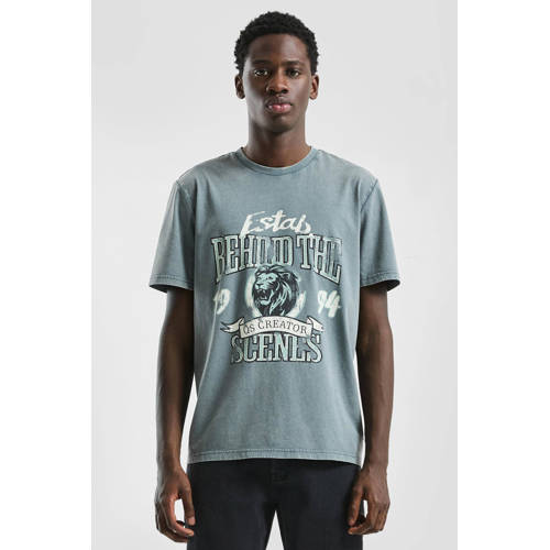 QS regular T-shirt blauw afbeelding