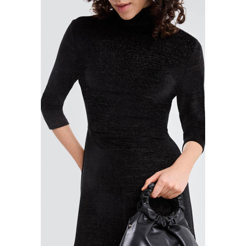 QS jurk met glitter zwart afbeelding