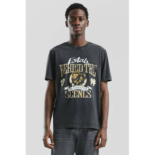 QS regular T-shirt zwart afbeelding