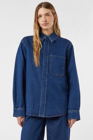 denim blouse medium blue denim