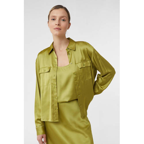 comma casual identity blouse groen afbeelding