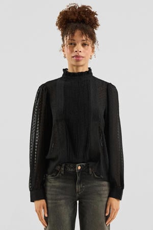 blousetop zwart