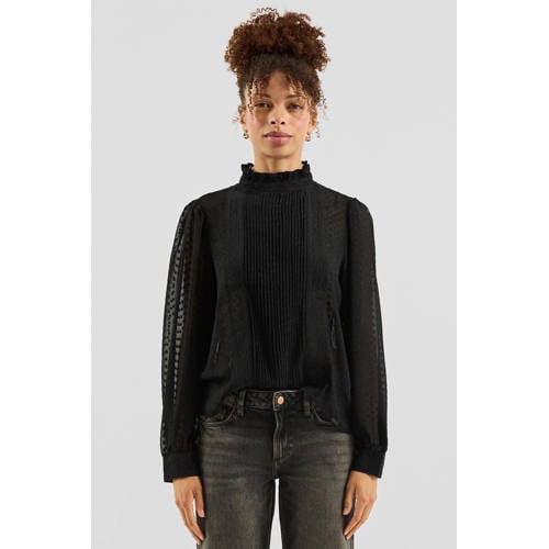 QS blousetop zwart afbeelding