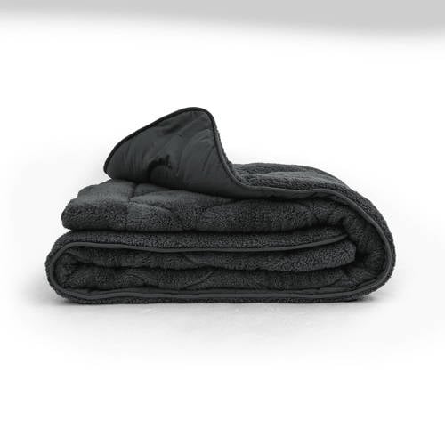 Sleeptime teddy dekbed zonder overtrek met kussenslopen Lazy - zwart afbeelding