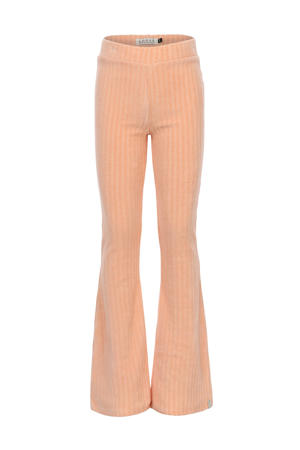 corduroy flared broek oranje