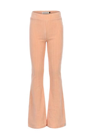 corduroy flared broek oranje