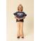 LOOXS little T-shirt donkerblauw met glitter
