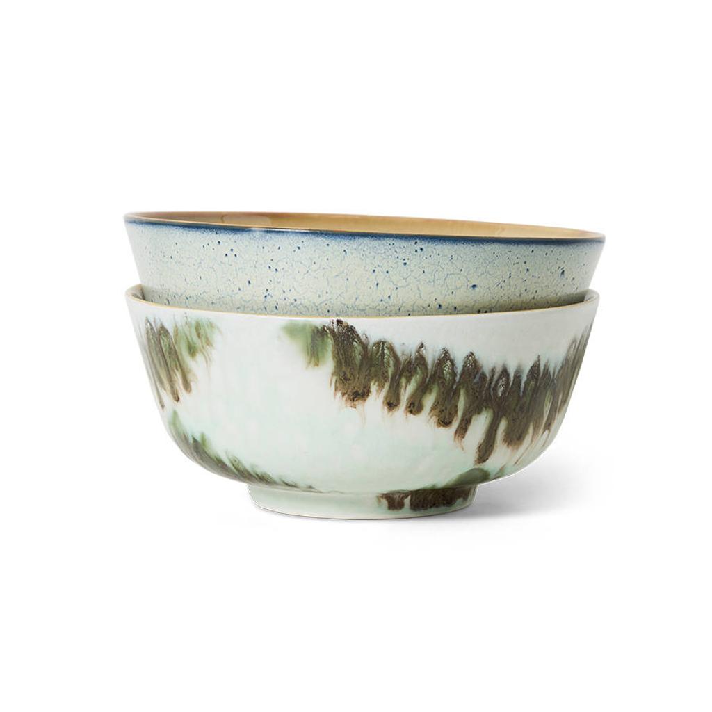 HKLIVING ramen kom 70s (Ø19 cm) (set van 2)