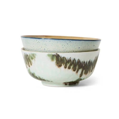 HKLIVING ramen kom 70s (Ø19 cm) (set van 2) afbeelding