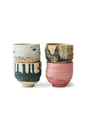 Artist ceramics kopje (Ø8 cm) (set van 4)