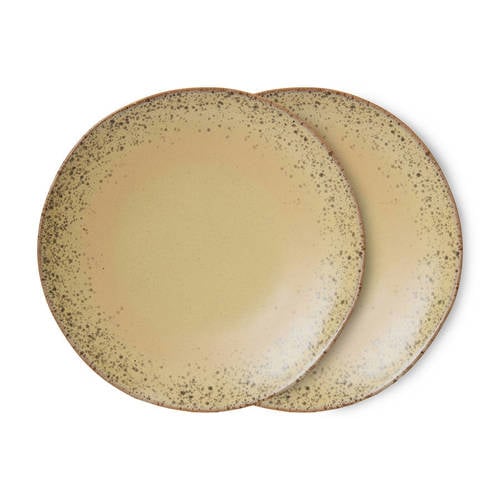 HKLIVING dinerbord 70s (Ø27,5 cm) (set van 2) afbeelding