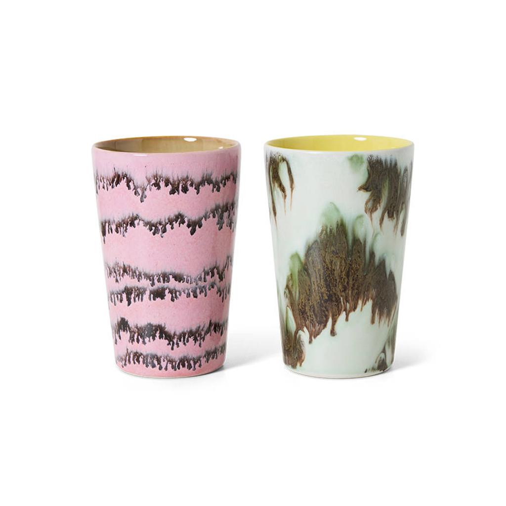 HKLIVING theemok 70s (Ø8,7 cm) (475 ml) (set van 2)