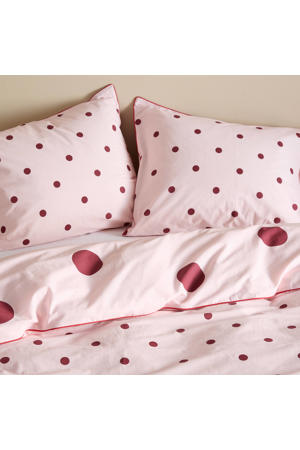 katoenen polkadot dekbedovertrek lits-jumeaux (240x220 cm)