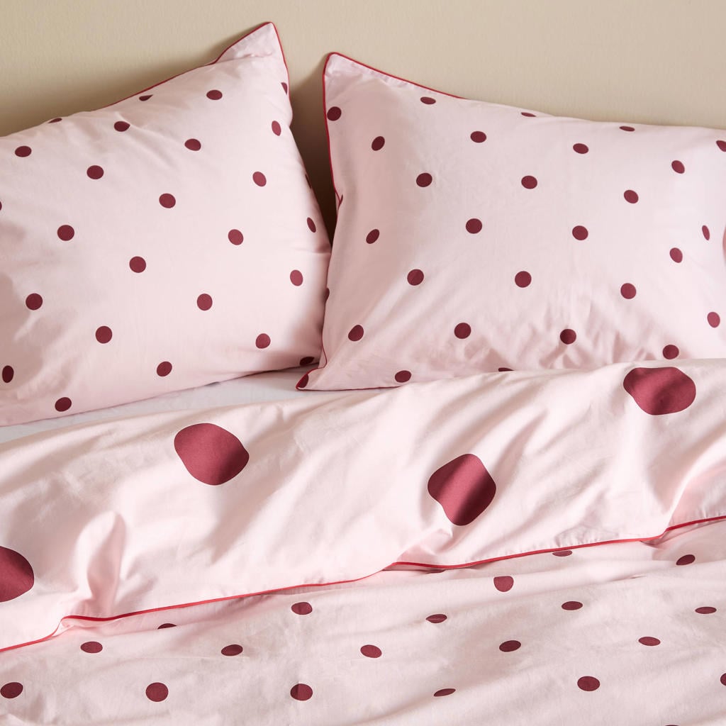 NOUS Living katoenen polkadot dekbedovertrek lits-jumeaux (240x220 cm)