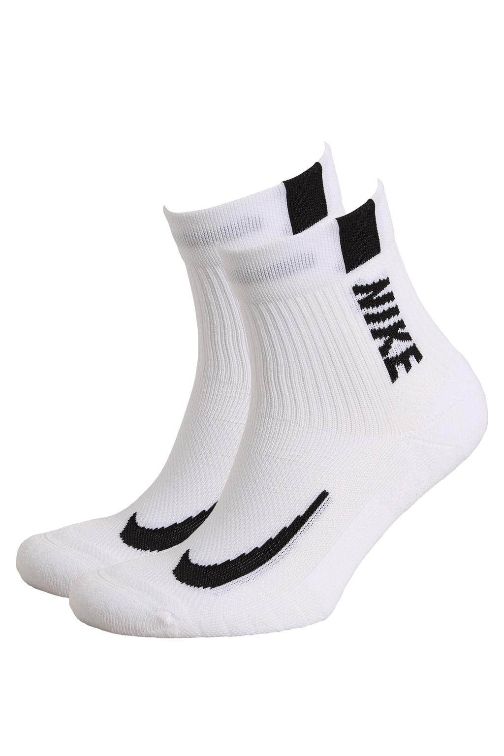 Nike sportsokken Multiplier - wit/zwart (set van 2)