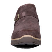 thumbnail: Skechers Easy Going gevoerde suède instappers bruin