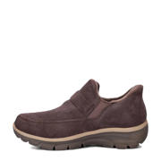 thumbnail: Skechers Easy Going gevoerde suède instappers bruin