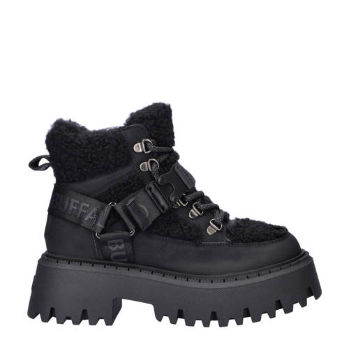 Buffalo Aspen Com Mid Warm chunky veterboots zwart afbeelding