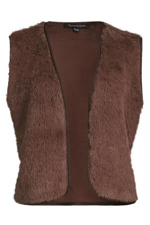 gilet bruin met glitter