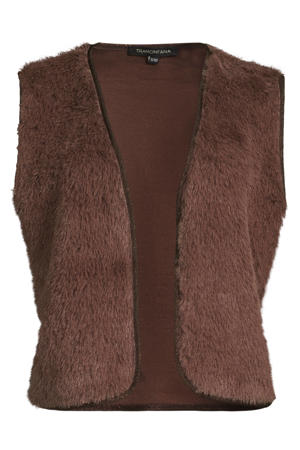 gilet bruin met glitter
