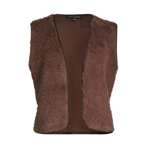 Tramontana gilet bruin met glitter afbeelding