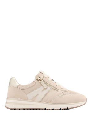 comfort leren sneakers beige