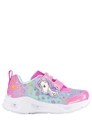 sneakers met lichtjes roze