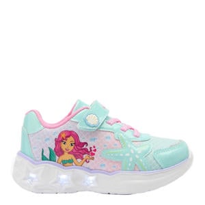 sneakers met lichtjes groen/roze