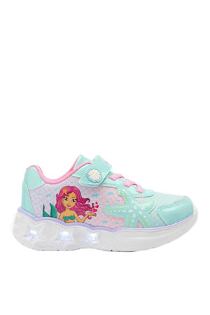 sneakers met lichtjes groen/roze