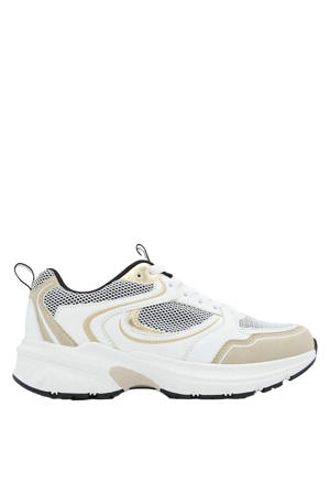 chunky sneakers wit/beige