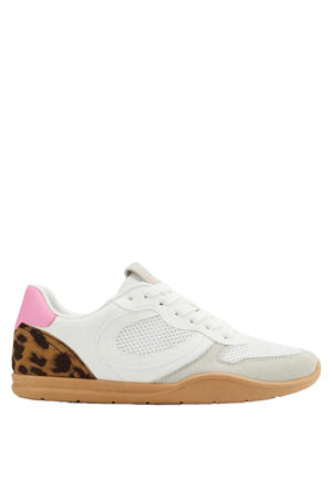 sneakers wit/roze/panter