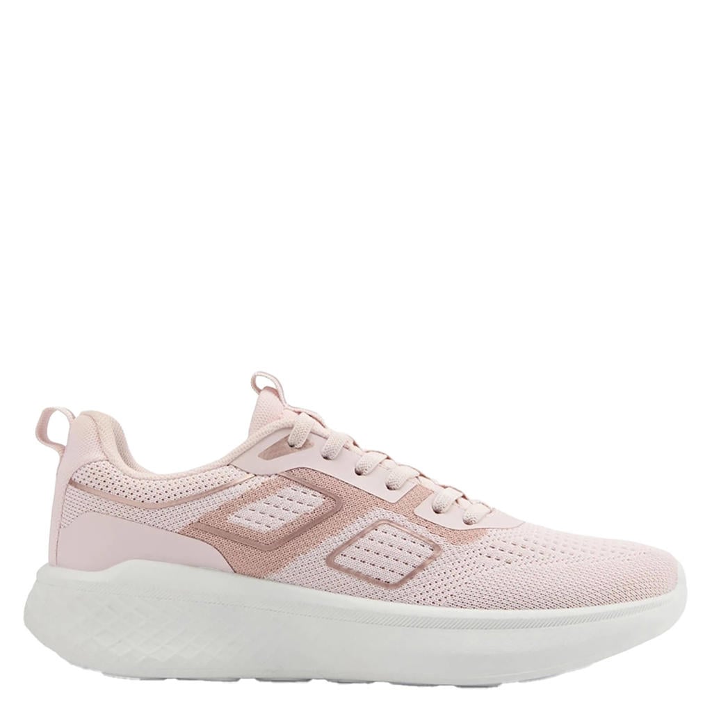 Lichtroze dames Graceland sneakers van textiel met veters