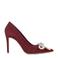 Graceland pumps met een strikje van strass bordeaux