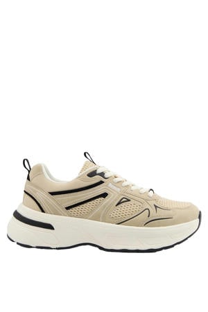 chunky sneakers beige