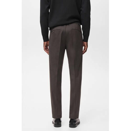 Mango Man slim chino grijsbruin afbeelding
