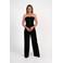 NIKKIE straight high waist pantalon zwart
