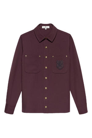 blouse donkerrood