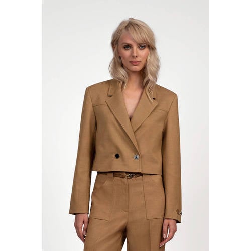 Fifth House cropped blazer camel afbeelding