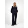 Fifth House straight regular waist casual broek met krijtstreep donkerblauw