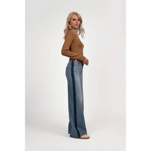 Fifth House high waist wide leg jeans medium blue denim afbeelding