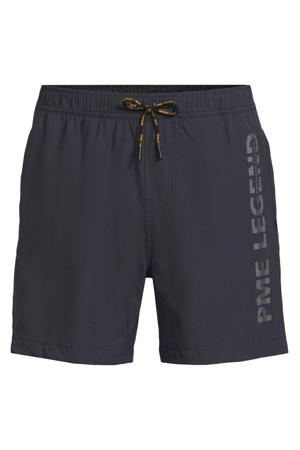 zwemshort met logo - donkergrijs