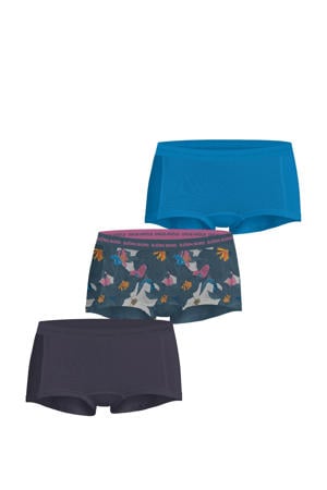 short (set van 3) blauw/petrol