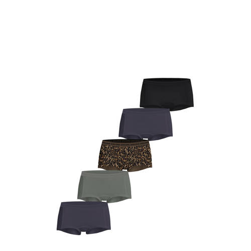Björn Borg short (set van 5) grijs/groen/bruin afbeelding