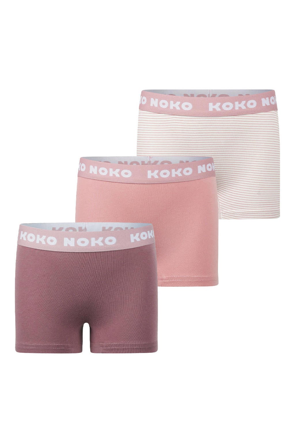 Koko Noko short - roze/oudroze/wit (set van 3)